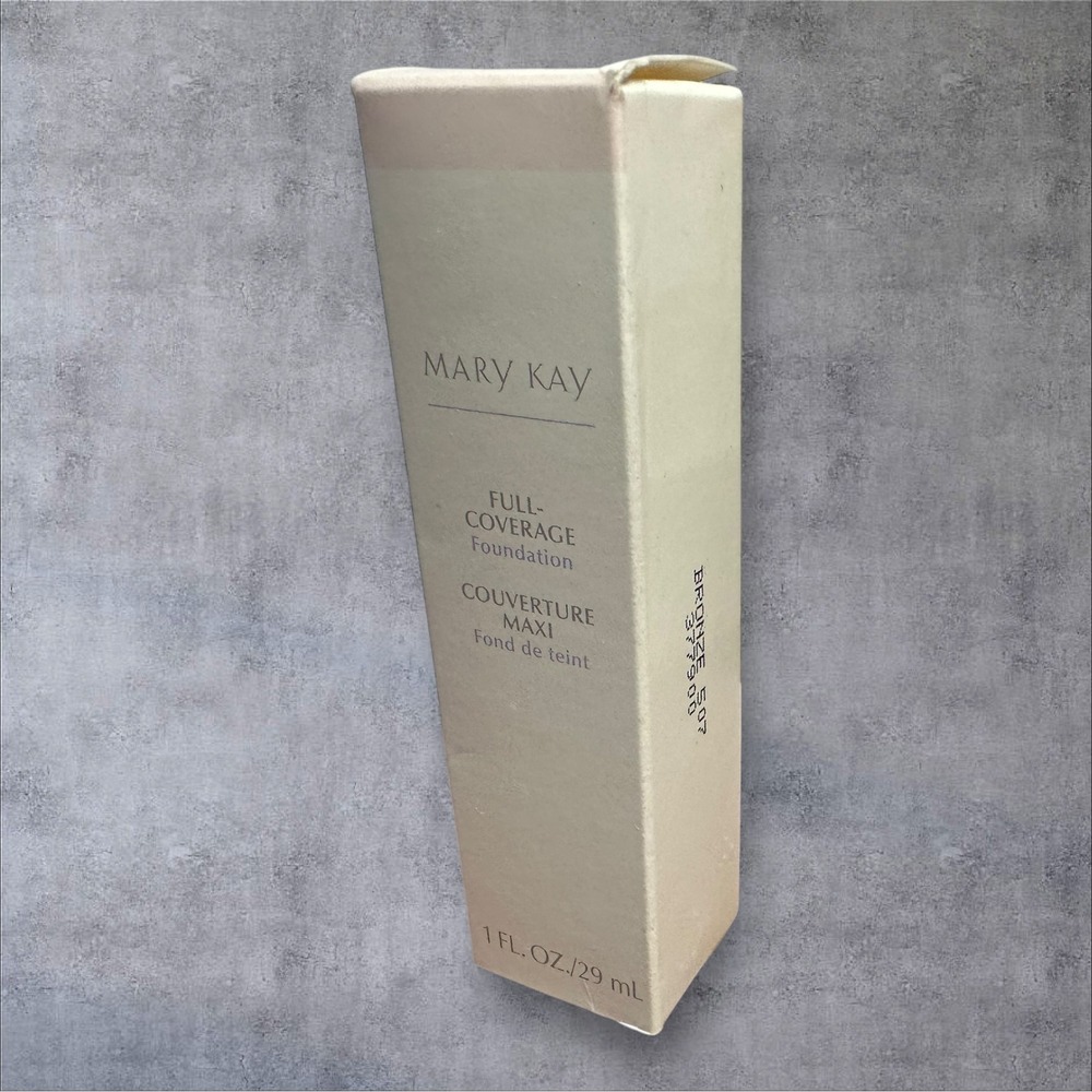 Mary Kay Full Coverage Foundation Bronze‎ 507 377900 1oz New NIB Disc. Gray Cap